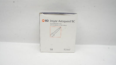 BD 382523 Insyte Autoguard BC Shielded I.V. Cath. 0.9 x 25mm 37ml/min -Box of 40